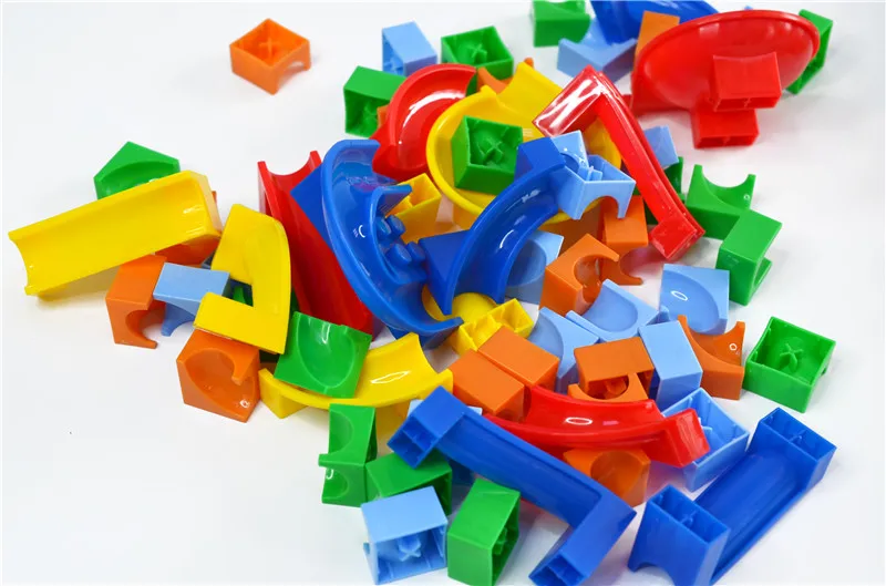 Kids DIY Building Blocks 328pcs Bricks Track Maze Toy Kids Educational ABS Plastic Marble Runs