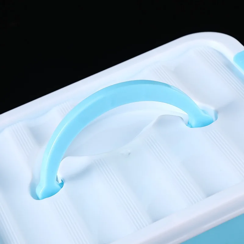 PP Food Grade Clear Plastic Storage Box with lid Carrying Case Desktop Storage Box Makeup box factory