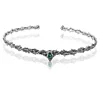Ancient silver+ green stone