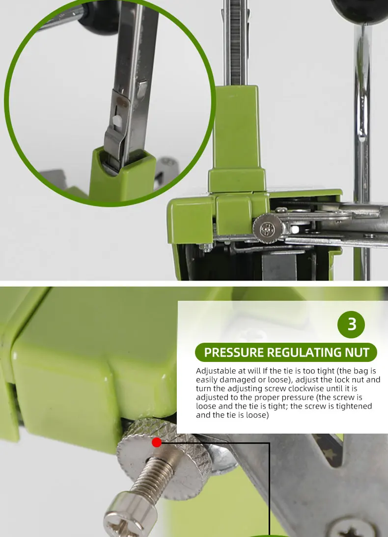 Supermarket Special 711 U Shape Mini Tying Tool Plastic Bag Seal Machine Packing Fruit Vegetable Manual Aluminum Nail Machine