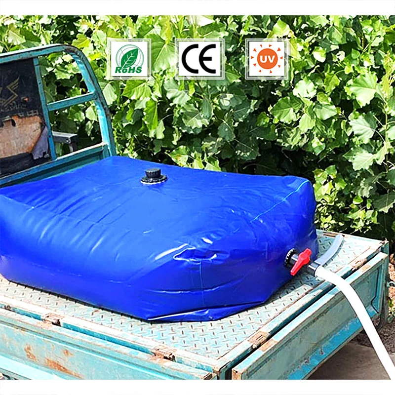 Hot Sale Cheap 5000 L Durable Portable UV Fold Flexible Drinking Water Bladder Collapsible Water Tank Farm PVC Water Tanks