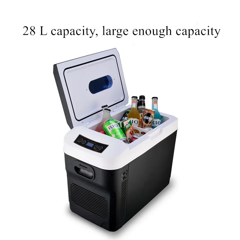 4884ミニ冷蔵庫28リットル水平ポータブルAC/DC電源熱電システム
