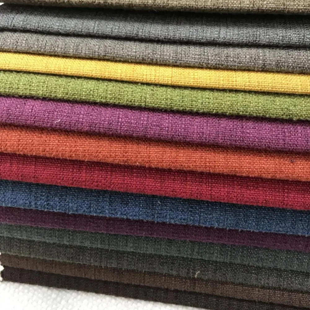 Однотонные льняной подушки декоративные ткани