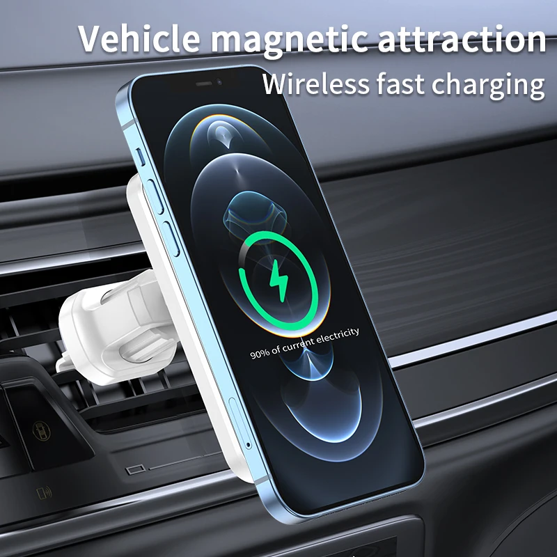 
12 В usb c быстрое 15 Вт автомобильное беспроводное зарядное устройство Держатель станция магнитное Беспроводное зарядное устройство для iphone12 