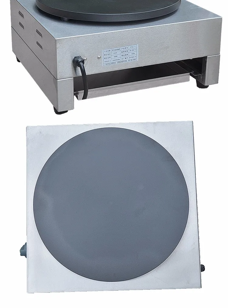 Высокопрочное коммерческое кухонное оборудование, одноголовочная электрическая блинница