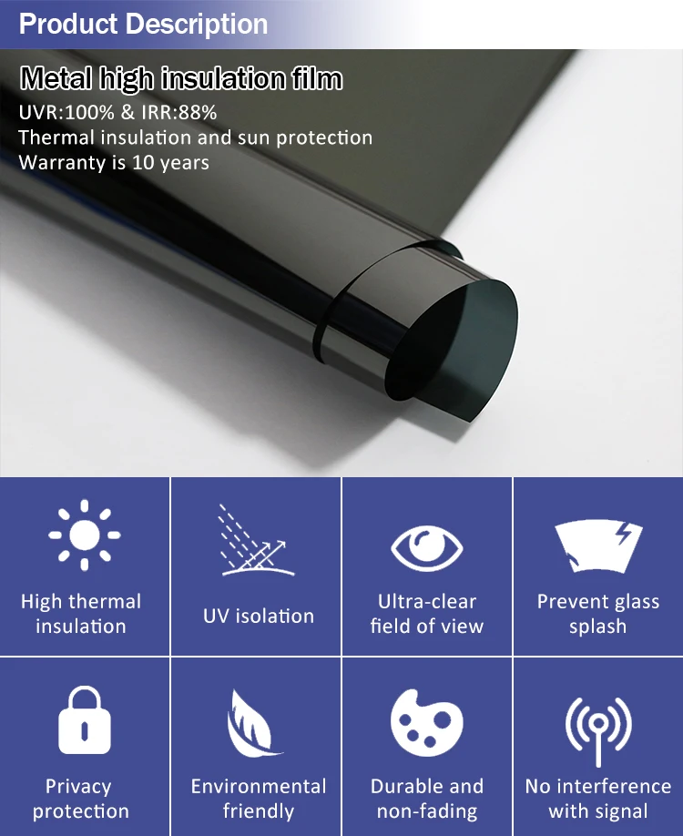 Solar Uv Rejection Safety Window Polarized Car Pe Protective Film