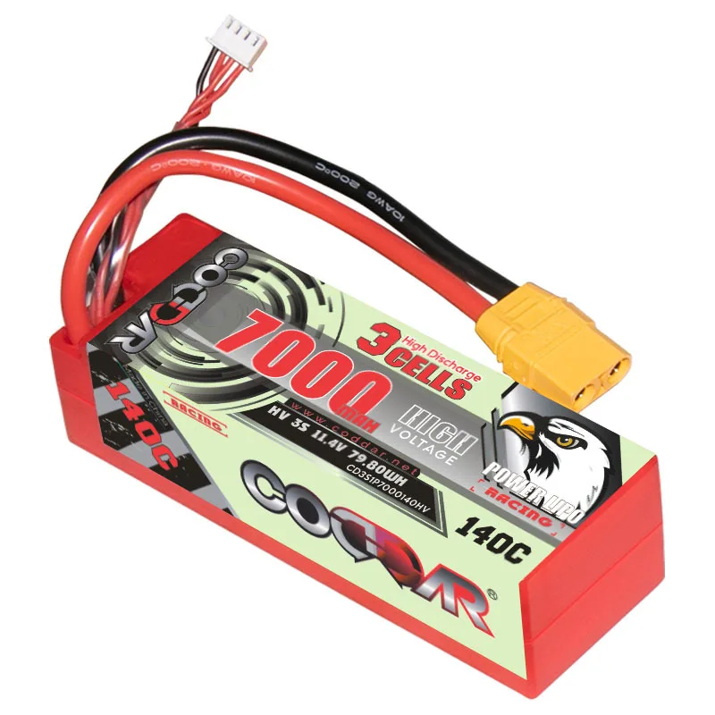 MVMOD 3S LiPo Batería con kit de cargador, 2200 mAh 11.1V 35C Lipo