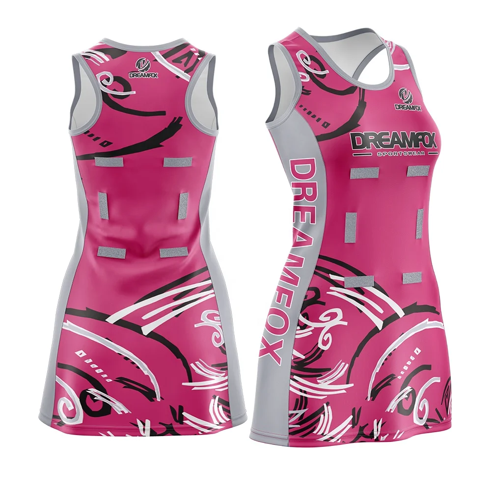 pink netball dress Bespoke Netball Dress