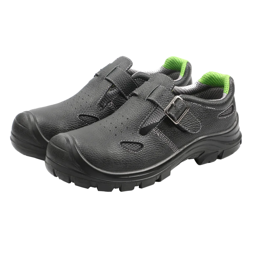 Cow Leather Bahrain Easy Lock Visitor Men Security Safety Shoes