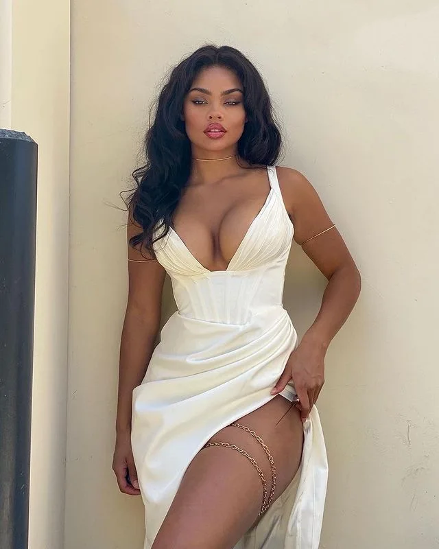 Evening Dress Plain Sexy Deep V Neck Backless Sleeveless 2022 New Elegant Party Women