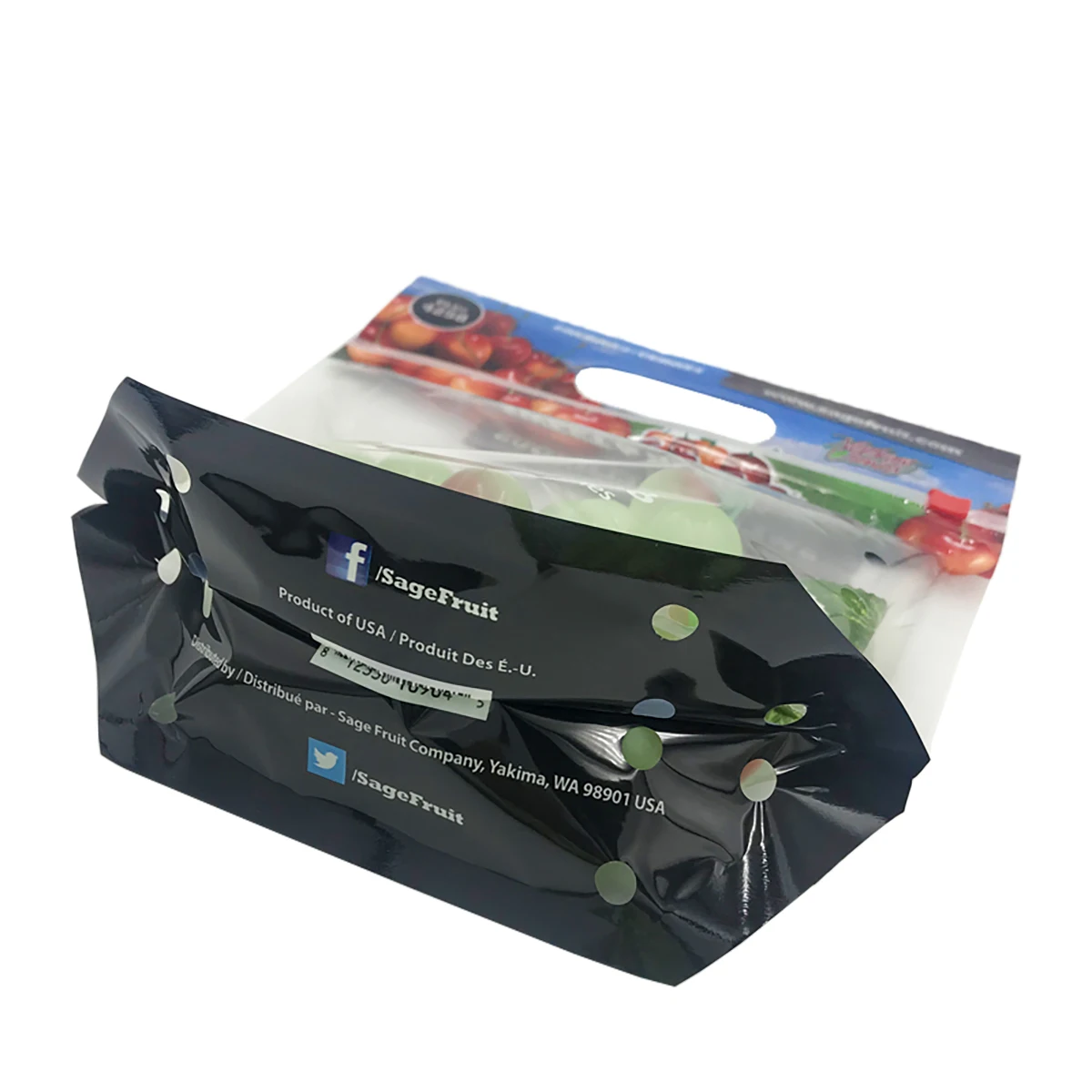 Sac d'emballage en plastique de raisin, trous d'air, Micro