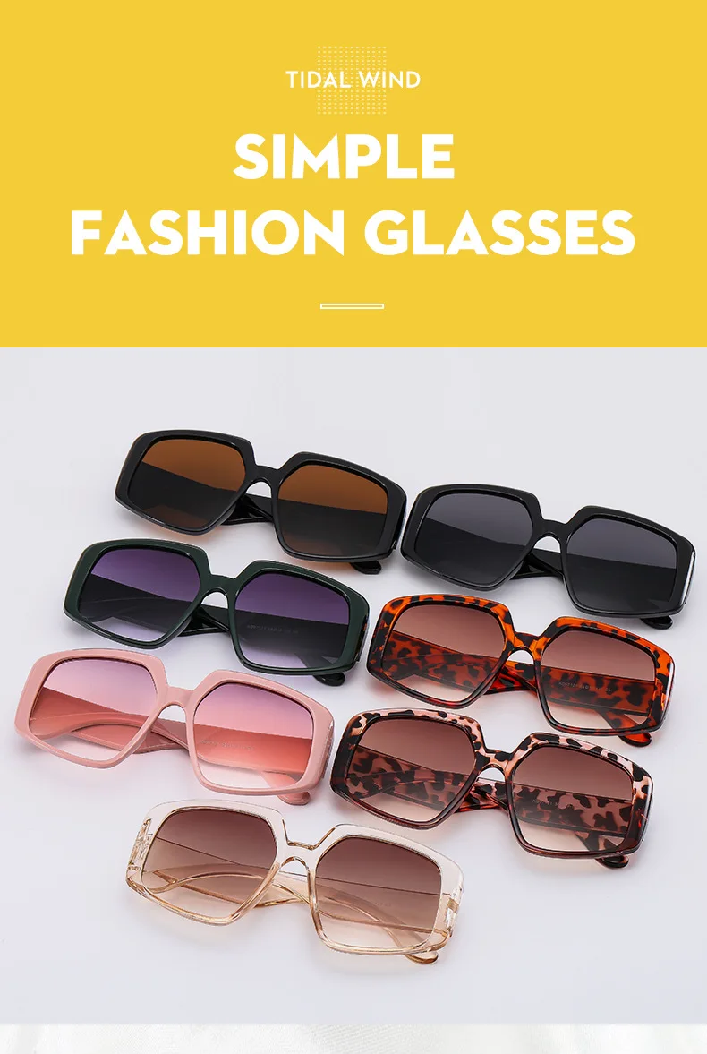 2025 New Irregular Large Frame Sunglasses High Quality Fashion Retro