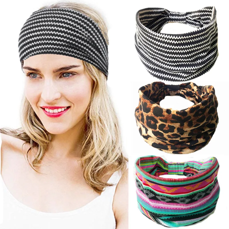 new ladies bohemian elastic creative hair band headwear wash