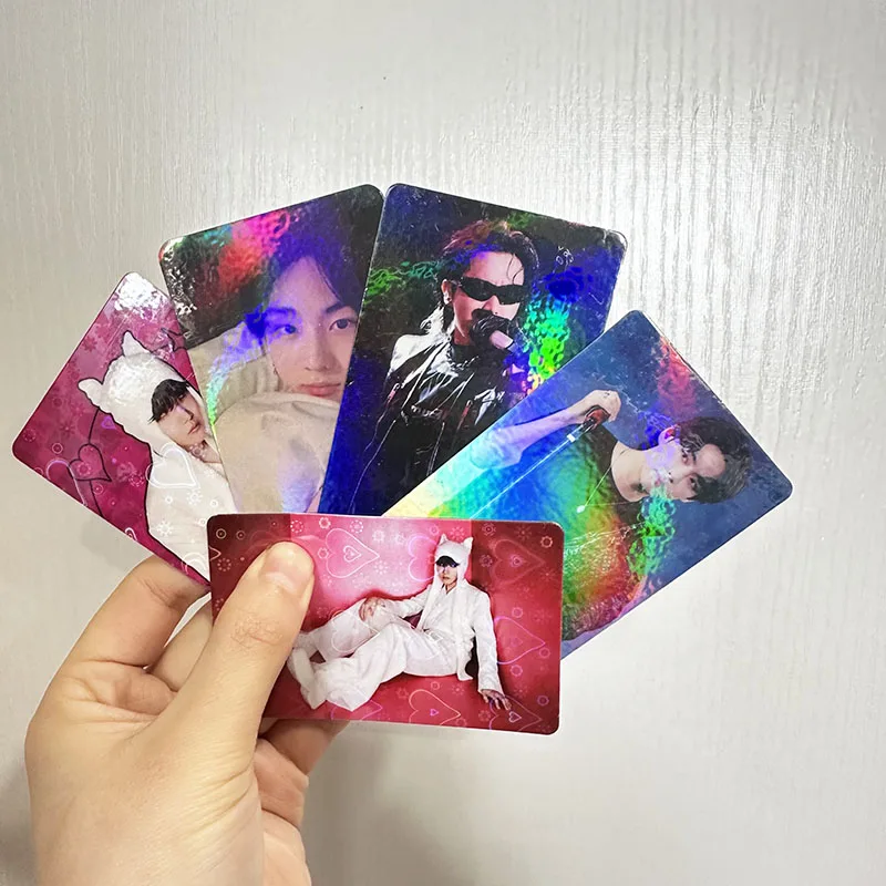 Custom Kpop Hologram Postcard, 5.5x8.5cm UV Printed Card for