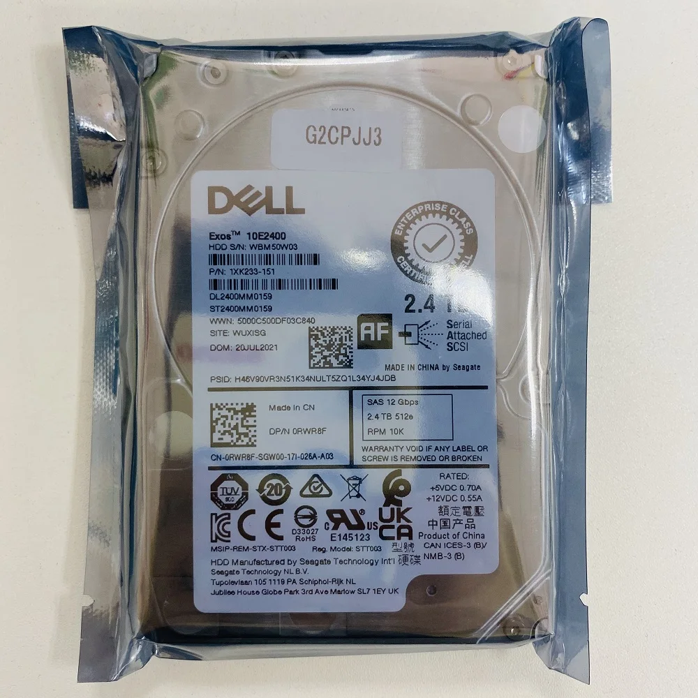 Dell 2,4 ТБ SAS 12Gps HDD 10KRPM для сервера