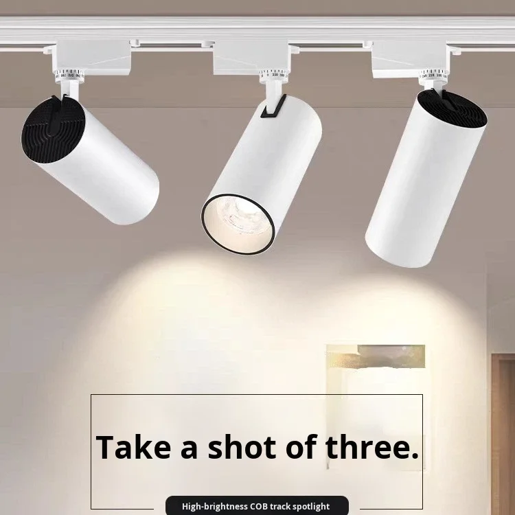 Lumen Aluminis Pista Lucis LED Superluminosum COB ad Commercia Vestimentorum, Lumen Parietale ad Expositiones in Atrio