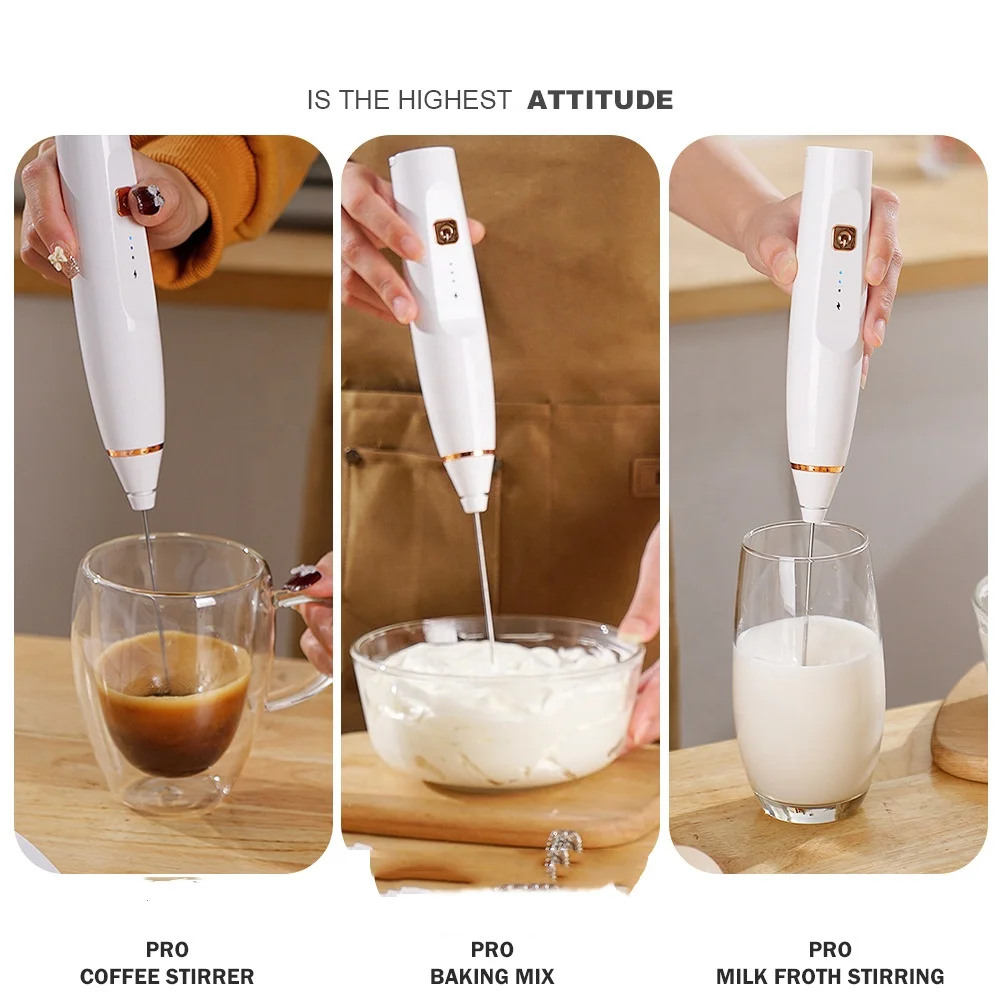 Amazon Hot Selling Milk Frother Handheld Milk Frother Usb Powered
