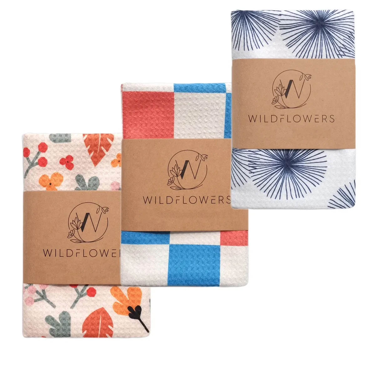 Wuxi Ivy Textile Custom Printed and logo Super Absorbent Fast Dry Wholesale Customize Print Waffle Kitchen Tea Towels