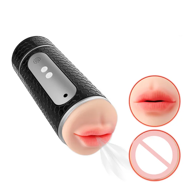 Electric Dual-Head Automatic Male Masturbator New Product  Smart Voice Real Skin Feeling Aircraft Cup sex toy for Male