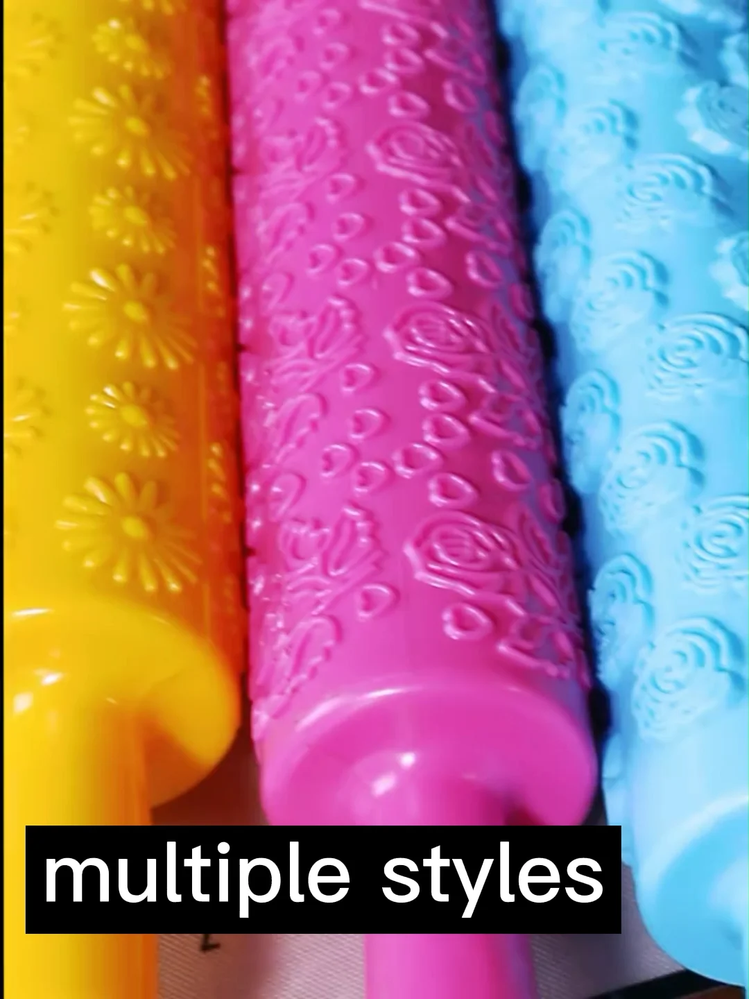 Plastic Embossed Rolling Pin Embossing Fondant Rolling Pins Ideal For