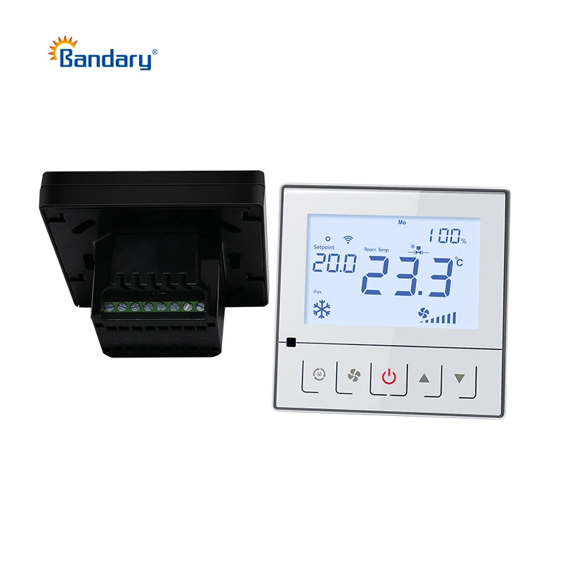 Bandary HVAC 2/4 pipes Fan Coil Unit Central AC Smart  Thermostat Weekly Programmable Temperature Controller House Thermostat fo