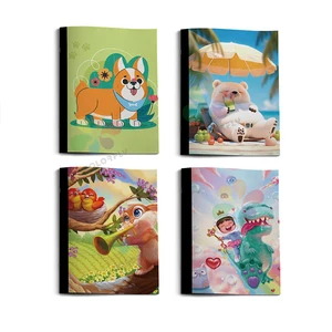 Custom Cute Design School Notebook  18x24cm Ivory Paper Cover 36sheets Ruled  Line Exercise Book