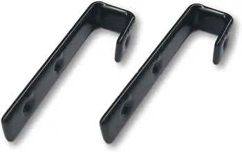 2 Schwarze Etagenbett-Leiterhaken – Aus Eisen, Mit PVC-Beschichtung, Belastbar Bis 22,7 Kg