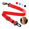 Cinturón de seguridad rojo para perro (no puede emitir luz)