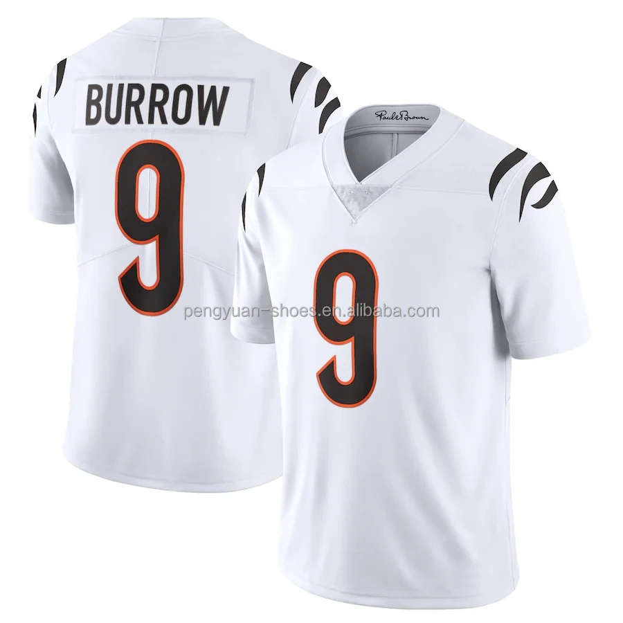 Wholesale Best Quality #1 Ja'Marr Chase #9 Joe Burrow #28 Joe Mixon #85 Tee  Higgins #2 Evan McPherson Stitched American Football Jersey From  m.