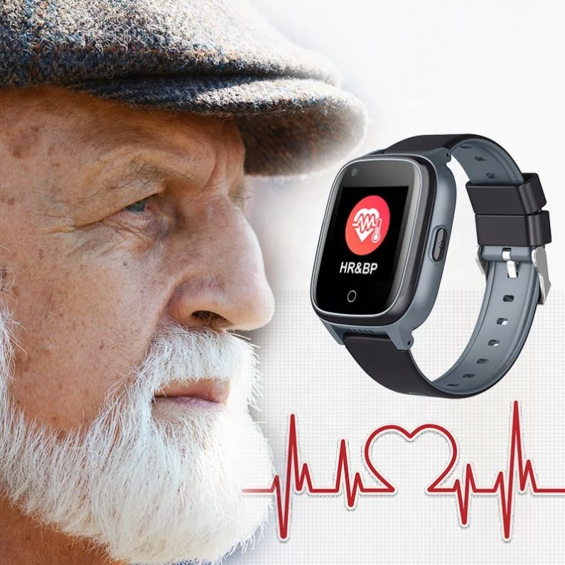 Smart Watch for Old Senior People D32 Factory Price OEM APK Available 4G Smartwatch SOS Emergency Call Fall Alarm Heart Monitor