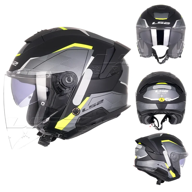 Capacete LS2 OF618 VERSO 2 Open Face - Novo em Liga para Moto e