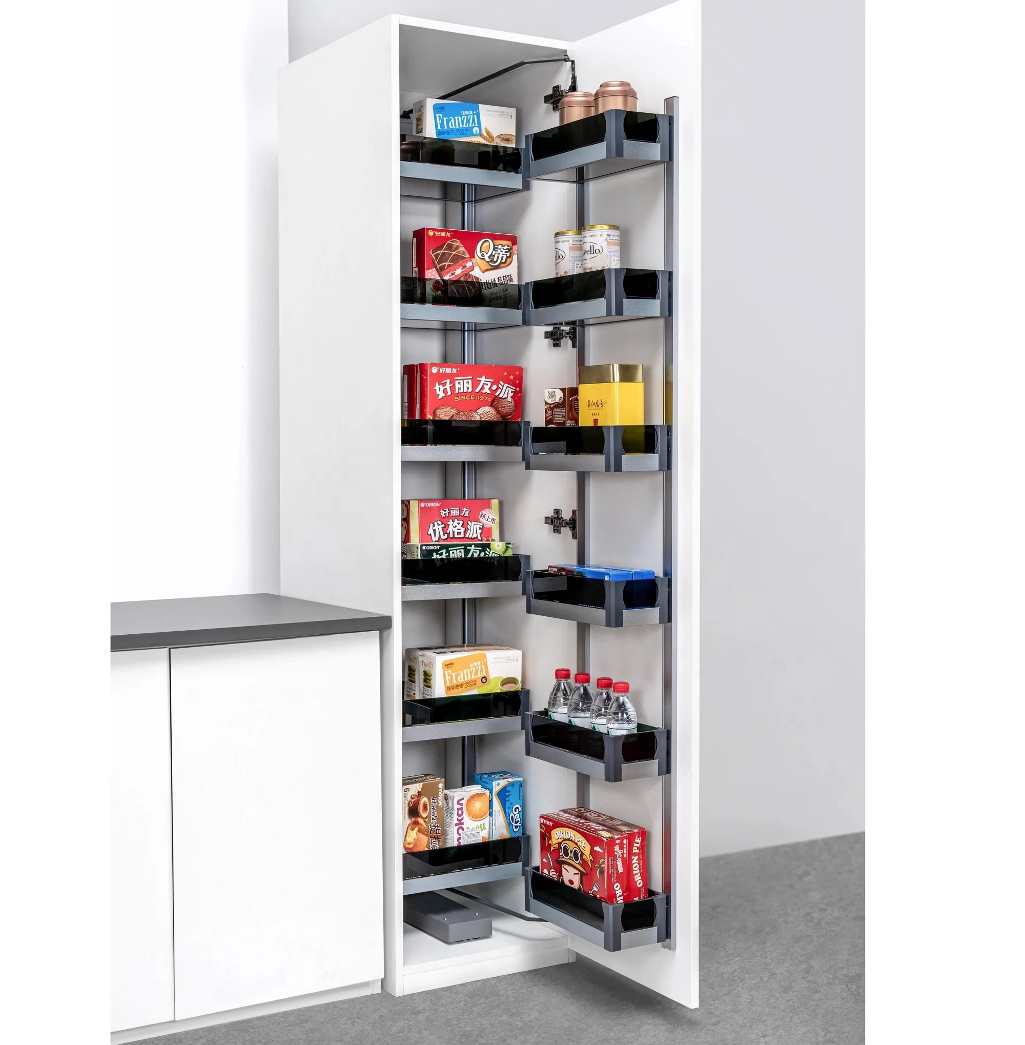 ROEASY Pantry Organization and Storage for Kitchen Smart Intelligent Elevator Kitchen Cabinet Pantry Organization and Storage