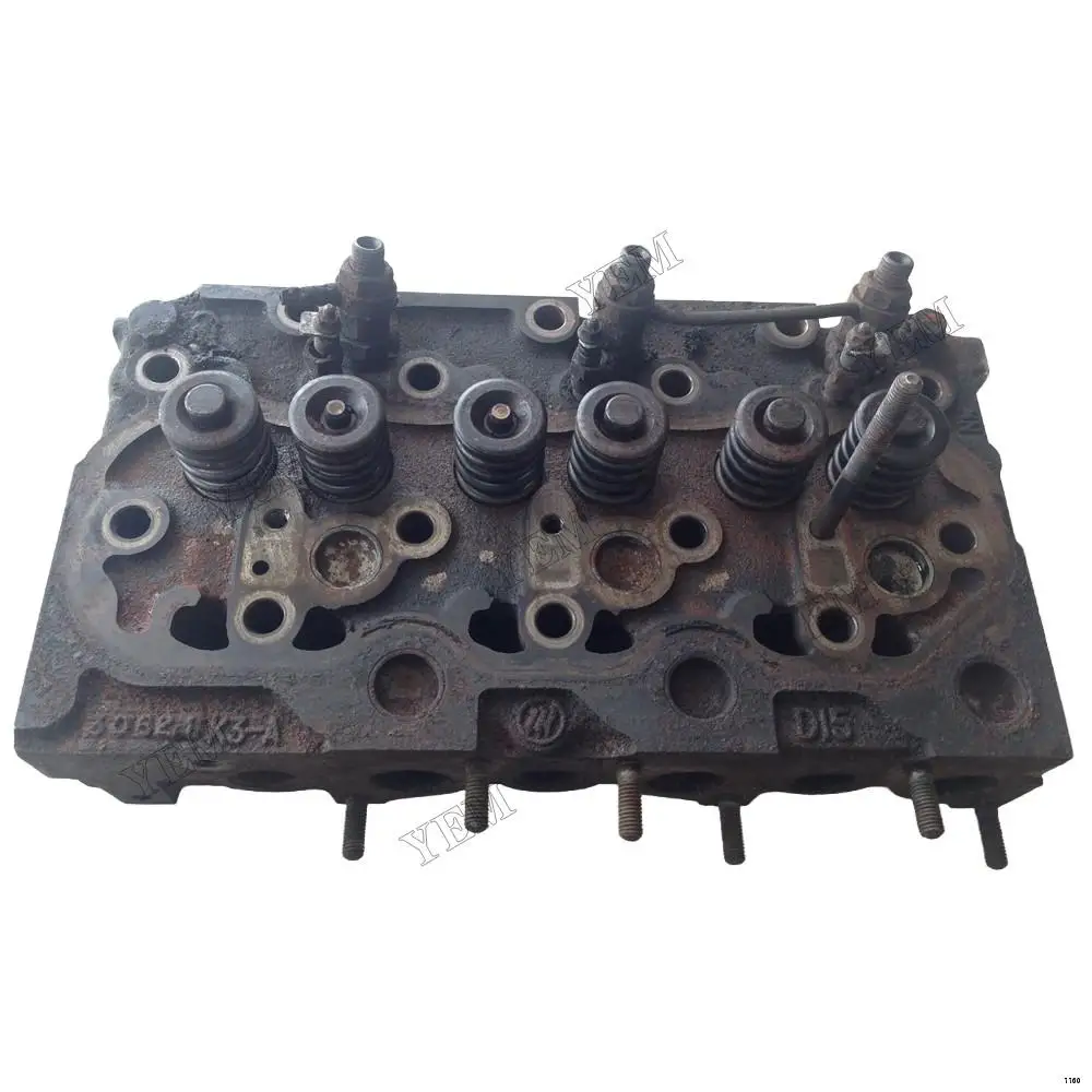 Cylinder Head Assy Fit for Kubota D1703 Dump Truck Generator Set Marine Diesel Engine Parts