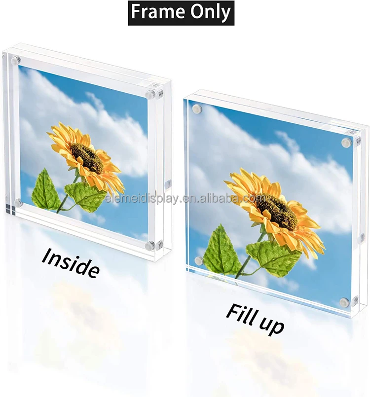 Clear Acrylic 5x5 Inch Picture Frame Buy Frame