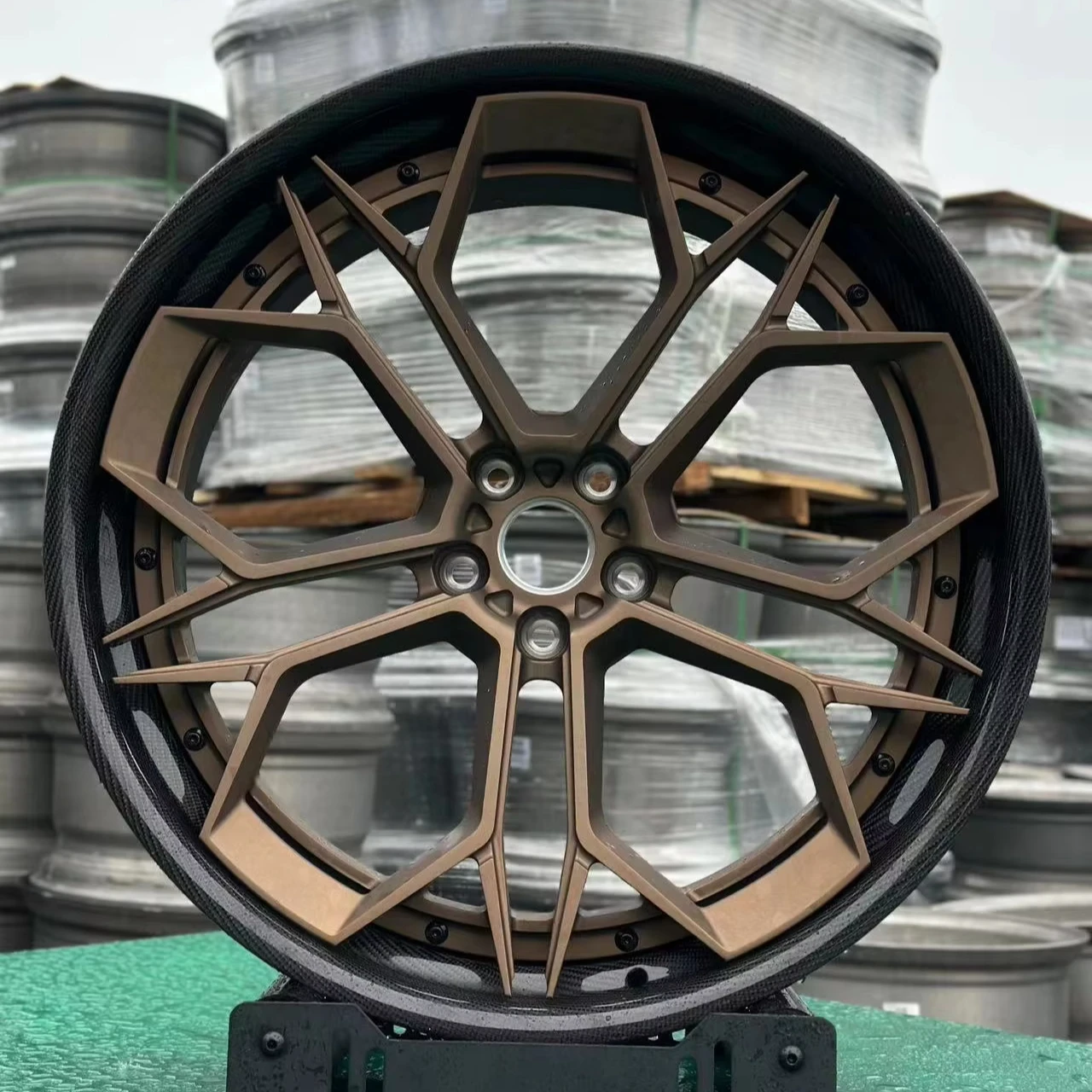 GVICHN 2 piece dual color custom forged alloy wheels 16 - 26 inch aluminum alloy rims 5x112 5x114.3 5x120 wheel hub