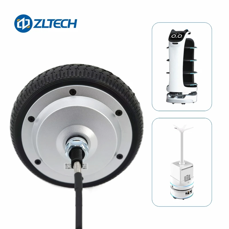 ZLTECH 6.5インチ350W6N.mブラシレスdc 24V IP65ラバータイヤ