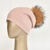 Pink with brown Pom