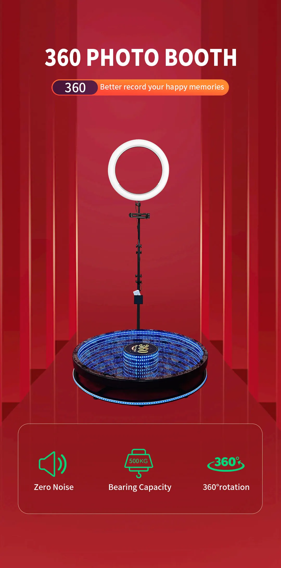 New 360 Photo Booth Enclosure 360 Camera Photo Booth With High Quality