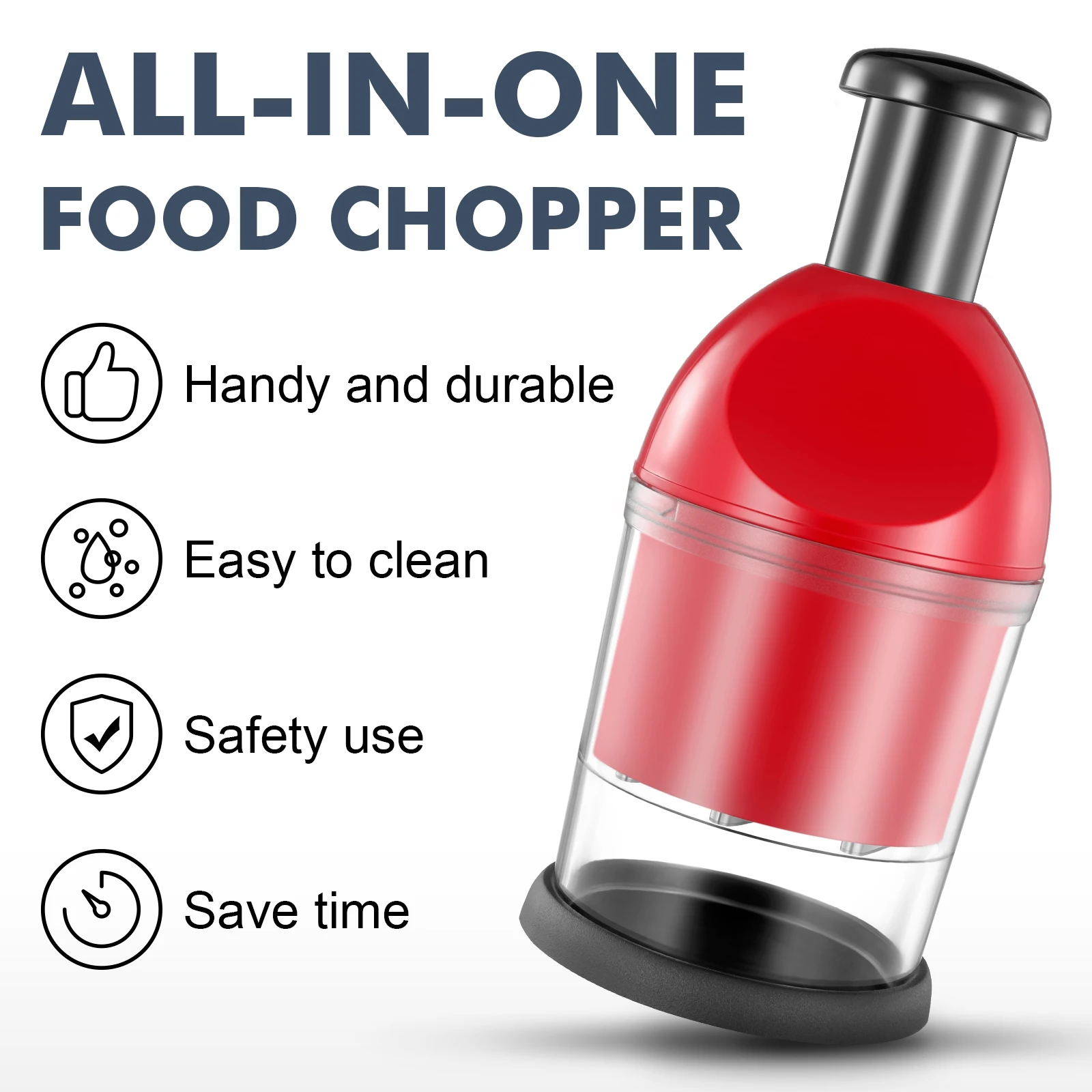 Easy to Operate Manual Operation Onion Vegetable Chopper Hand Held  Food Chopper