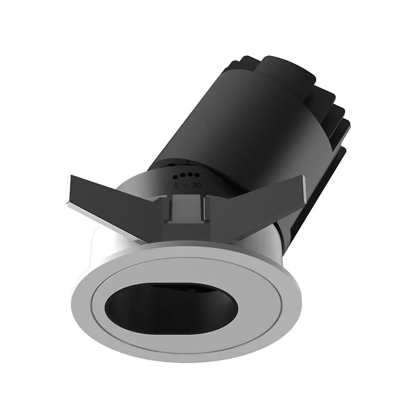 Заводская цена, новая модель, регулируемый угол луча, Встраиваемый светодиодный потолочный светильник для отеля, 12 Вт, IP44