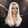 Parrucca Liscia 613 Biondo Platino