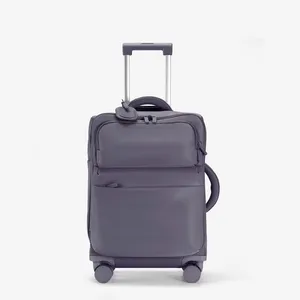 Big Capacity Oxford Cloth Soft Side Luggage 20 24 28inches Safe Lock Zipper Trolley Travel Luggage Suitcase with Universal Wheel