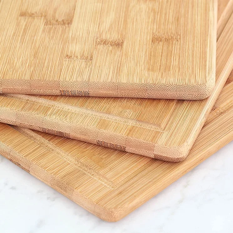 Бесплатные образцы оптовая продажа напечатанный логотип премиум-класса экологически чистая большая прямоугольная бамбуковая кухонная разделочная