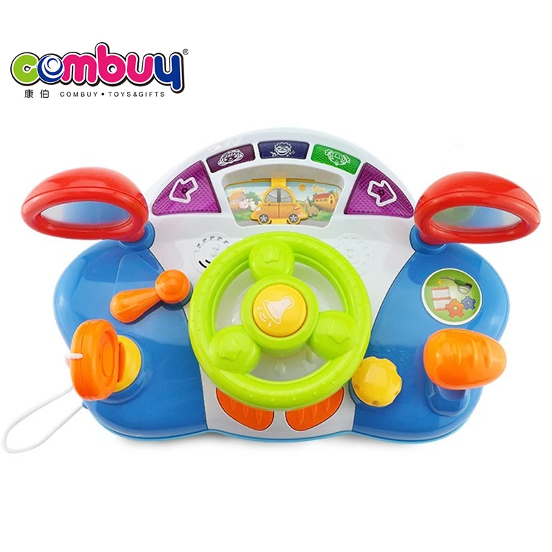 Dynamic Navigation Bridge Light Music Electric Baby Steering Wheel Toy