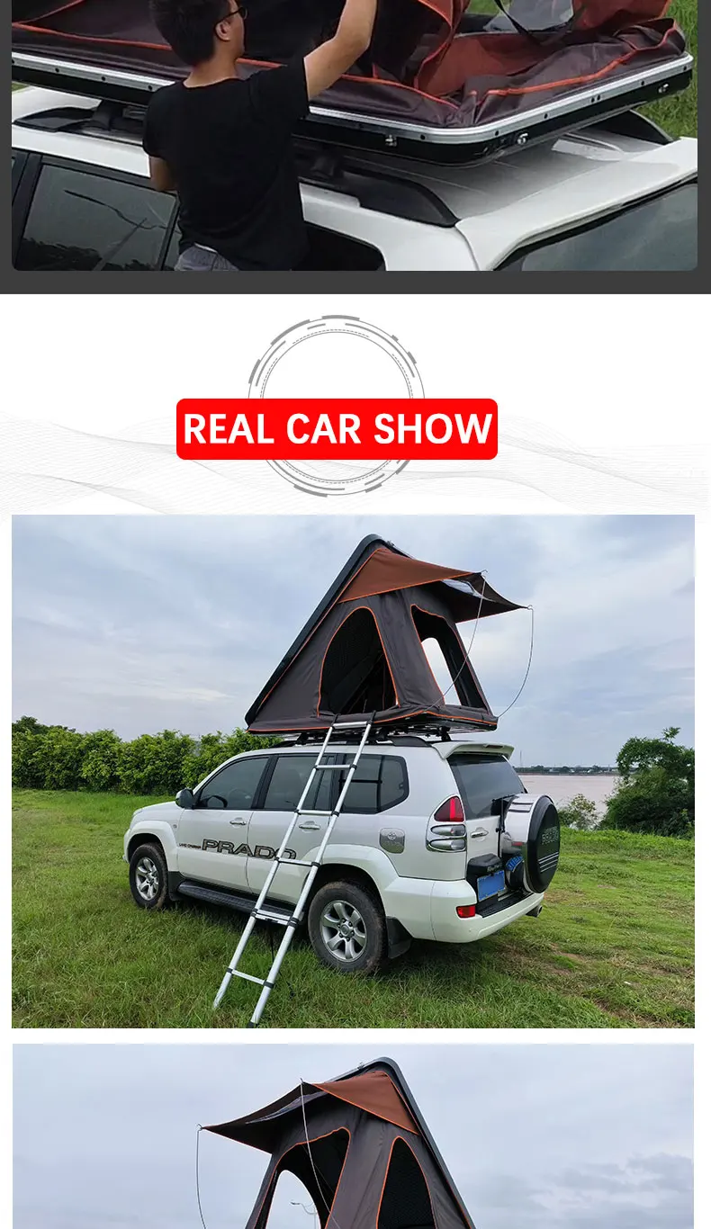 Roof Tent 4x4 Off Road Light Weight Hard Shell Roof Top Tent Car Truck ...