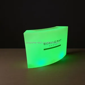 Factory Direct Sales Colorful Light up Led Table Remote Controlled Commercial Furniture