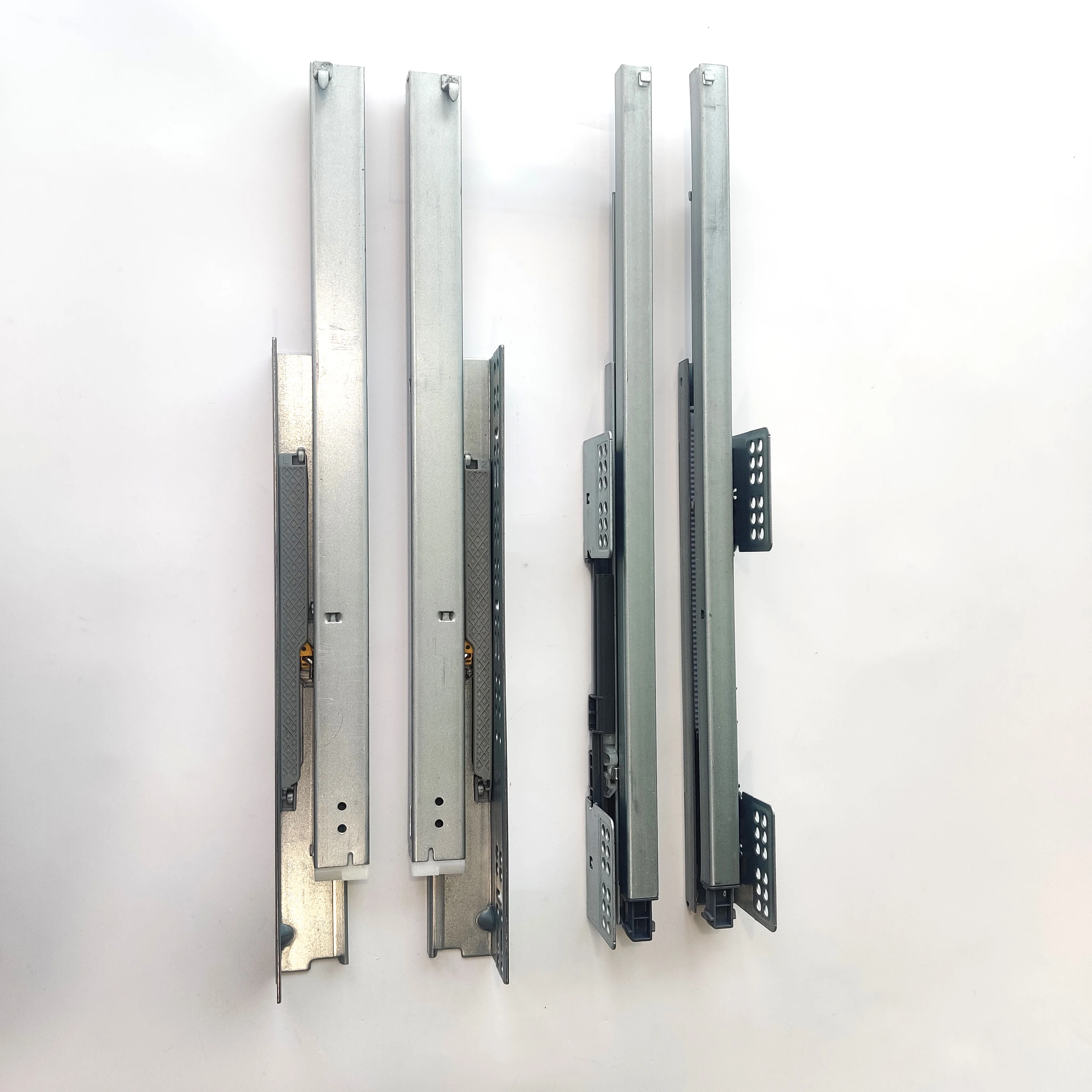 Heavy Duty Telescopic Undermount Drawer Slides Soft Close Concealed Slide Drawer Rails