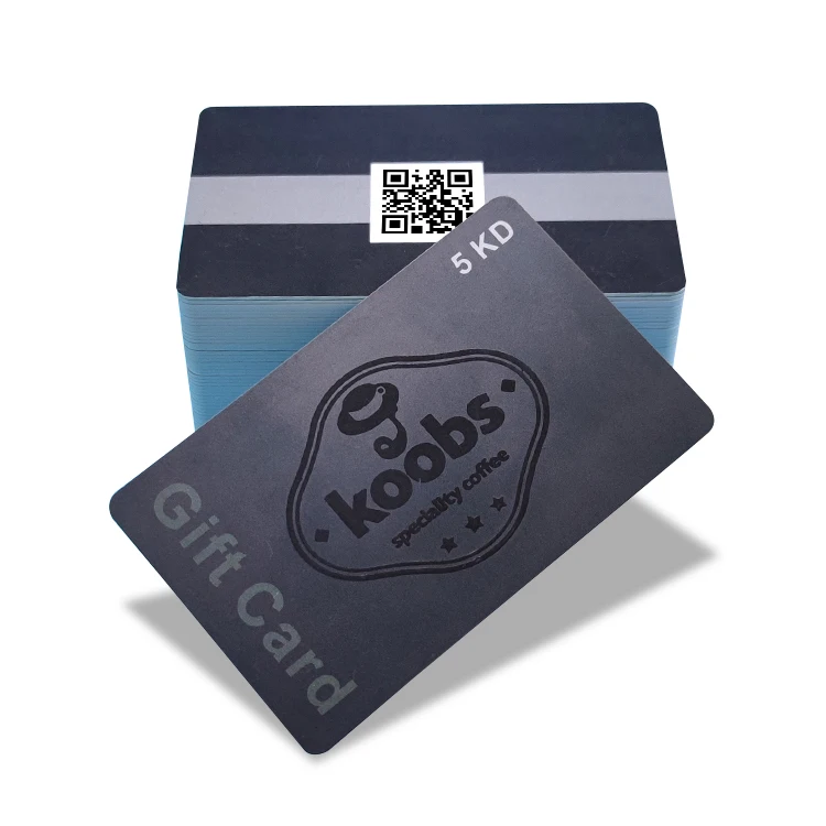 Customized Printing LOGO PVC Plastic Scratch Voucher Gift Card With Barcode and QR Code