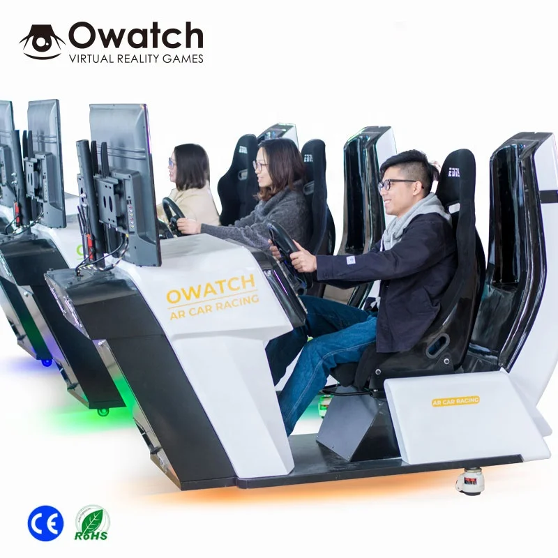 Multi Players Interactive AR Racing Car Game Machine Entertainment Augmented Reality Race Car Simulator