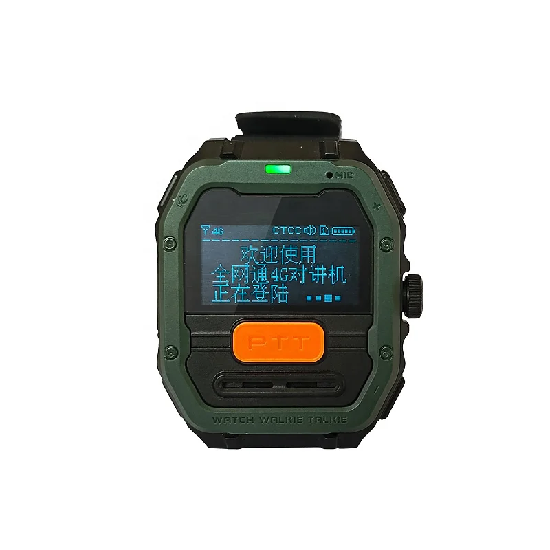 4G Walkie Talkie Poc Radio Watch Long Range VOX Control AI Intelligent Noise Cancelling Poc Wrist Band Ptt Walkie Talkie